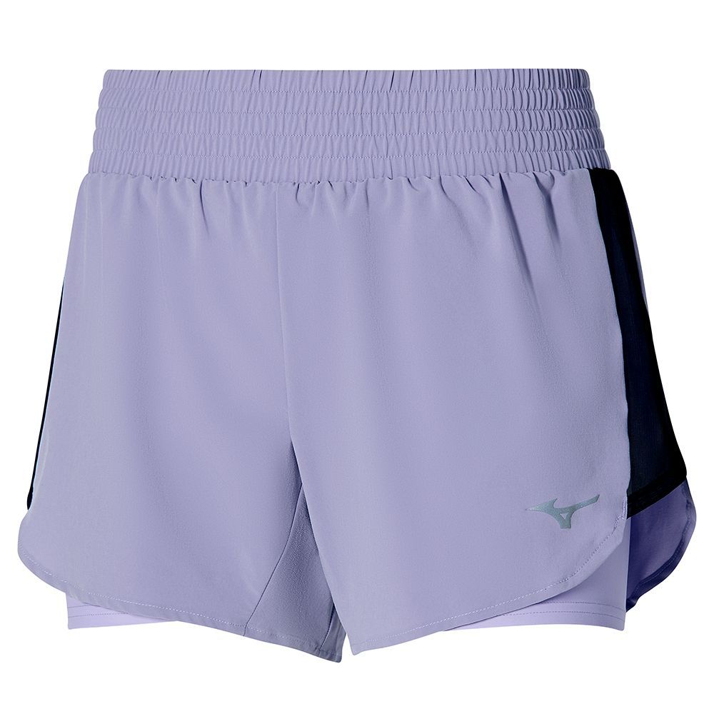 Mizuno 2in1 4.5 Ženske Kratke Hlače Ljubičaste | UGMXBO314