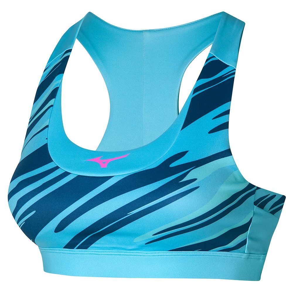 Mizuno Alpha Graphic Ženske Sportski Grudnjak Plave | TCGBQI420
