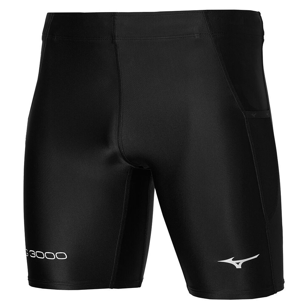 Mizuno Bg3000 Mid Muške Tajice Za Trčanje Crne | LJZOCV413