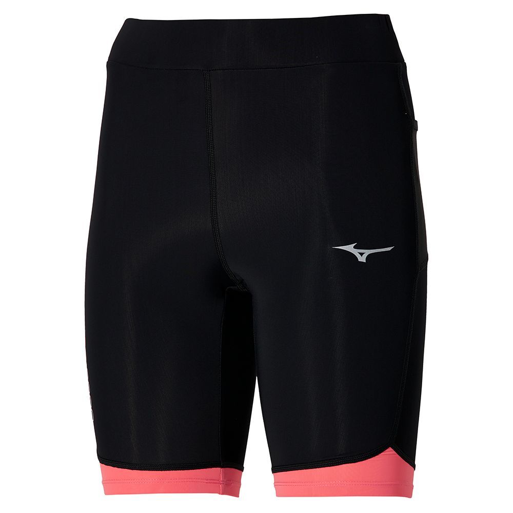 Mizuno Bg3000 Mid Ženske Tajice Crne Koraljne | OBXTIG835