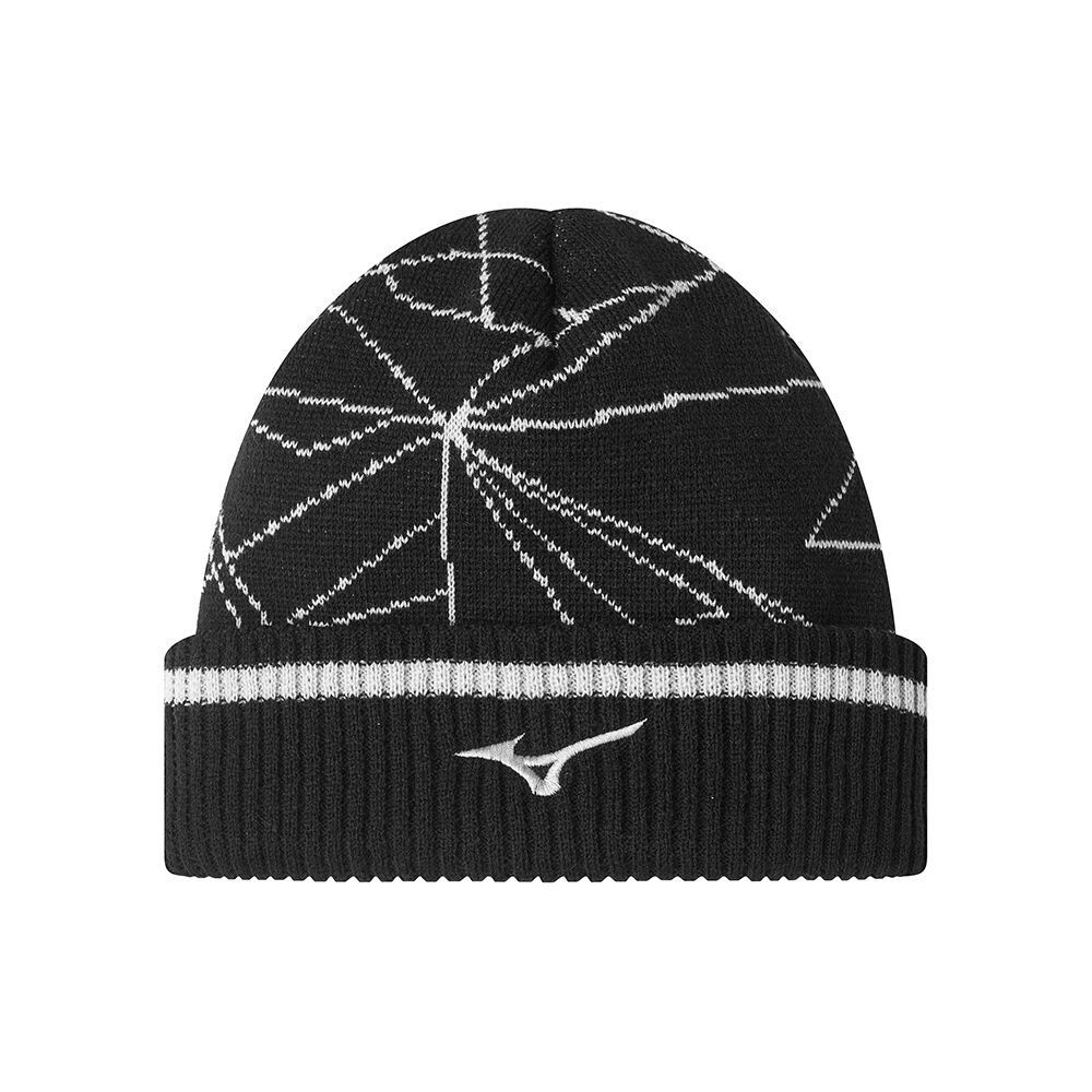 Mizuno Breath Thermo Graphic Beanie Muške Pokrivala Za Glavu Crne | WSKQOT078