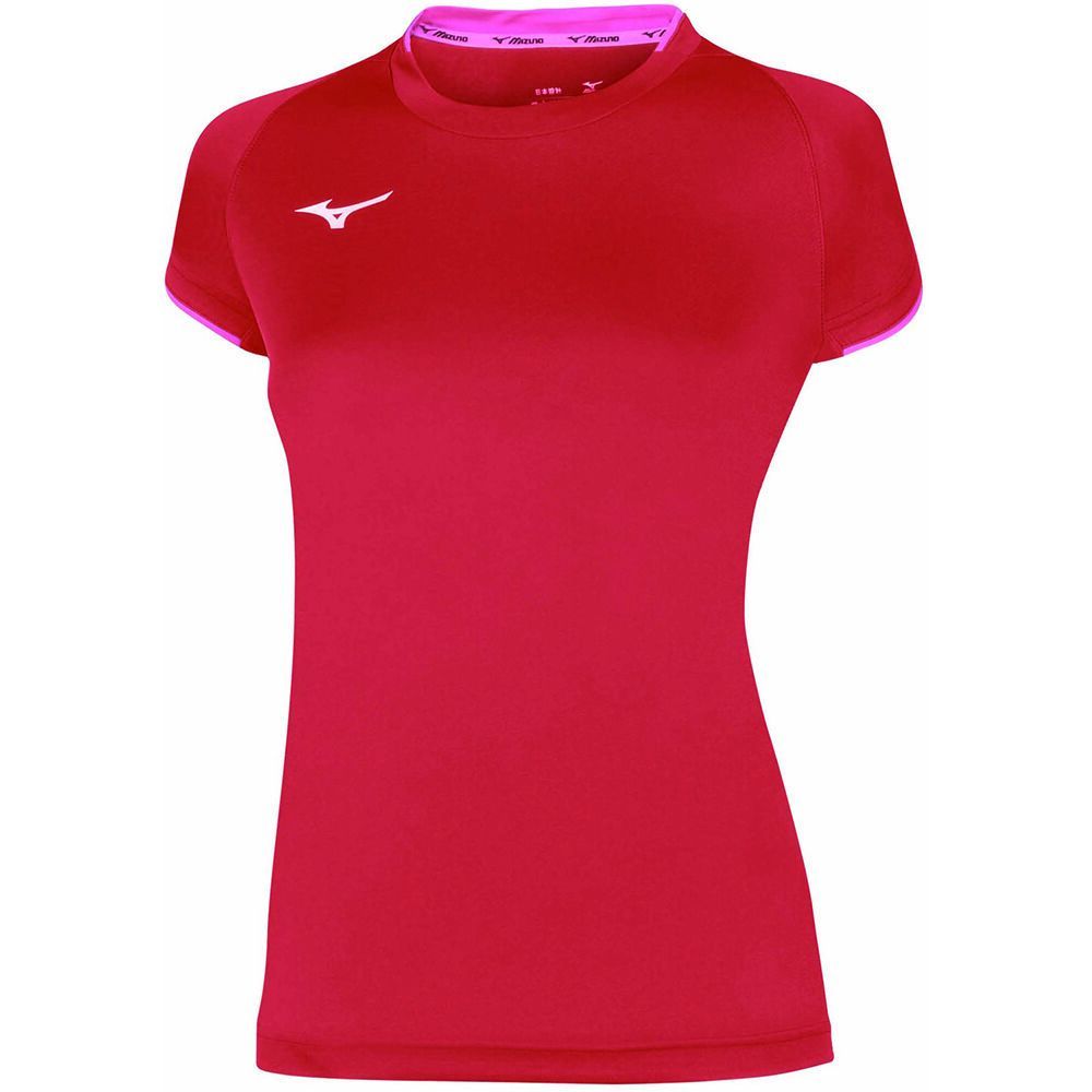 Mizuno Core Ss Tee Ženske Topi Crvene | RCFNVE230