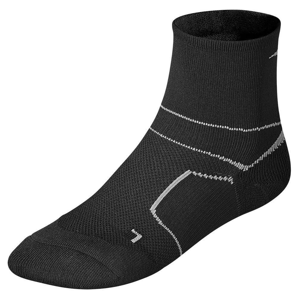 Mizuno Er Trail Muške Čarape Crne Sive | NXPTDQ830