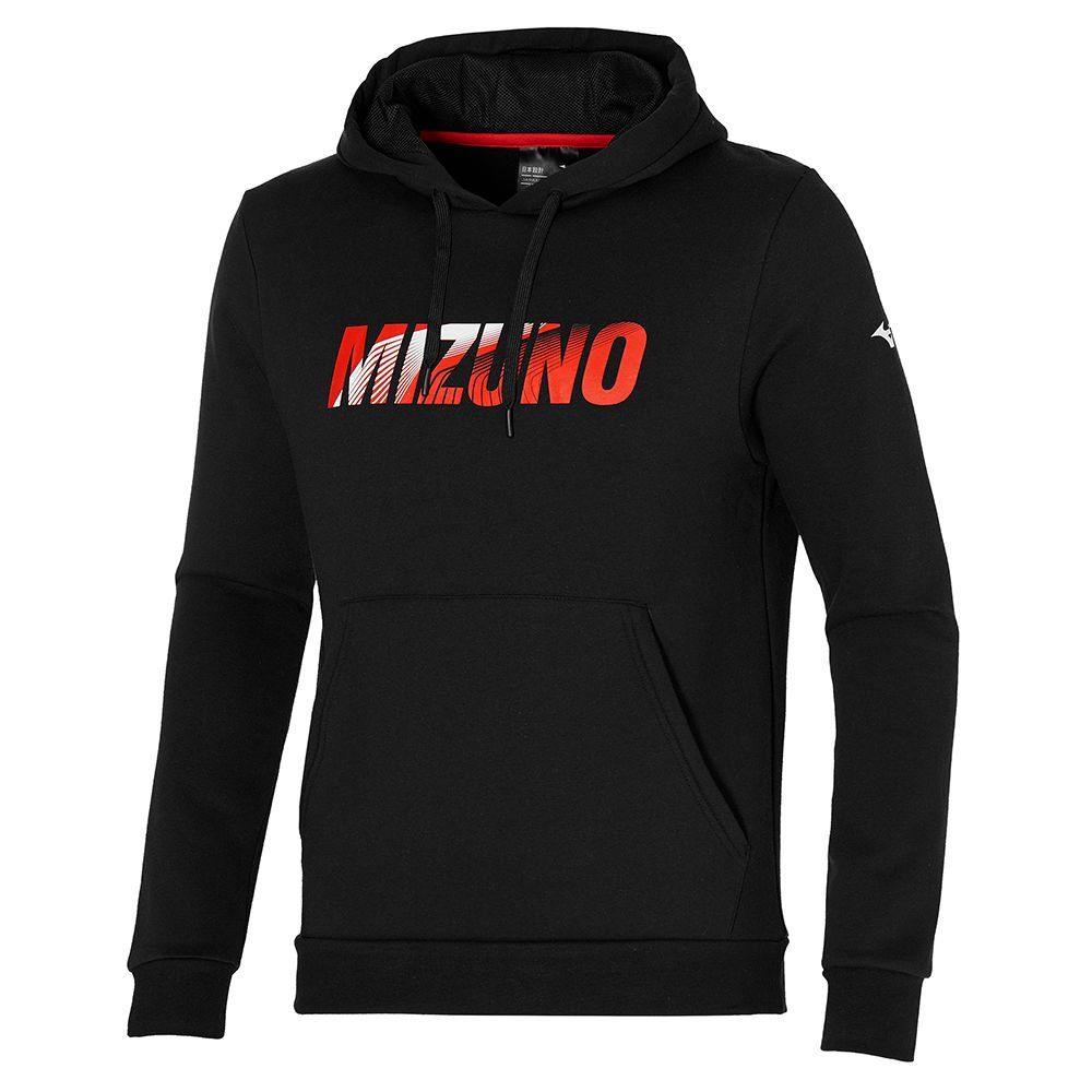 Mizuno Hoodie Muške Topi Crne | LMNSZR861