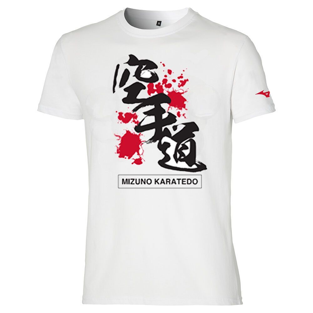 Mizuno Karate Tee Jr Ženske Topi Bijele | FHVGIC198