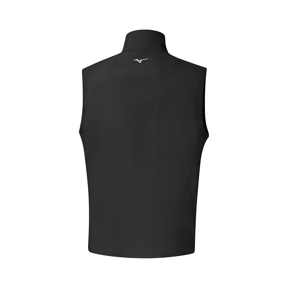 Mizuno Mt Drizzle Vest Muške Jakne Tamno Sive Crne | RZEJAO834