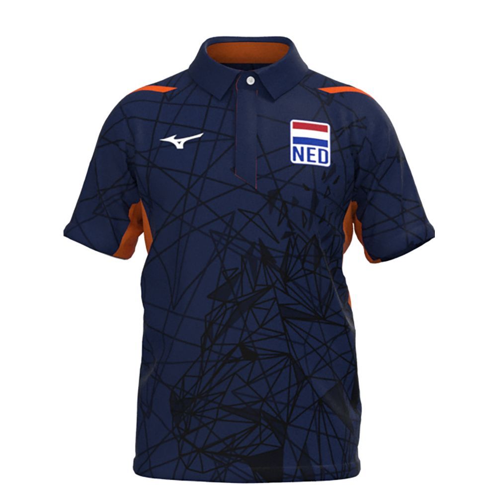 Mizuno Nevobo Freetime Polo Muške Topi Crvene | NWTJFD621