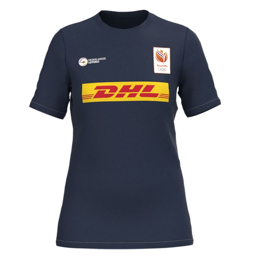 Mizuno Nevobo Teamnl T-shirt Ženske Topi Tamnoplave | WSAVHD295