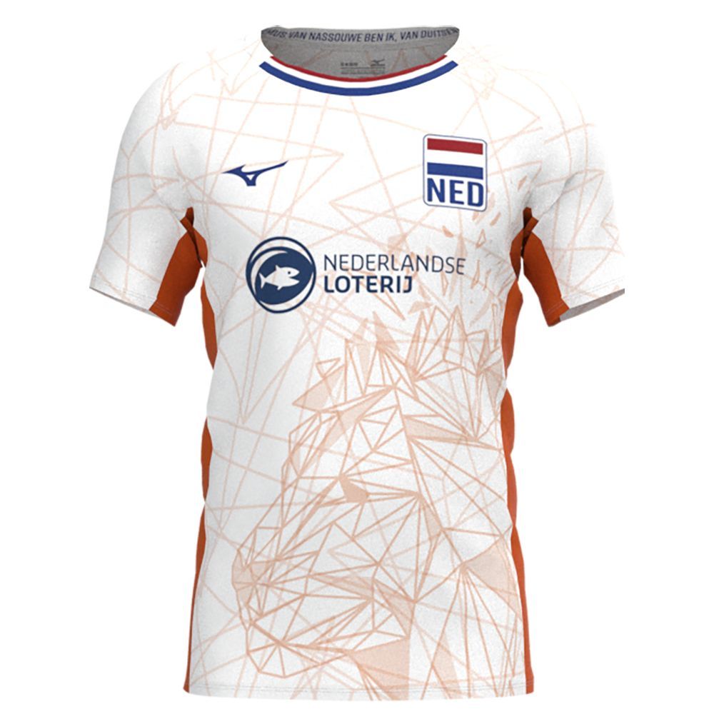 Mizuno Nevobo Volleyball Match White Shirt Muške Topi Bijele Bijele | PAWLOQ419