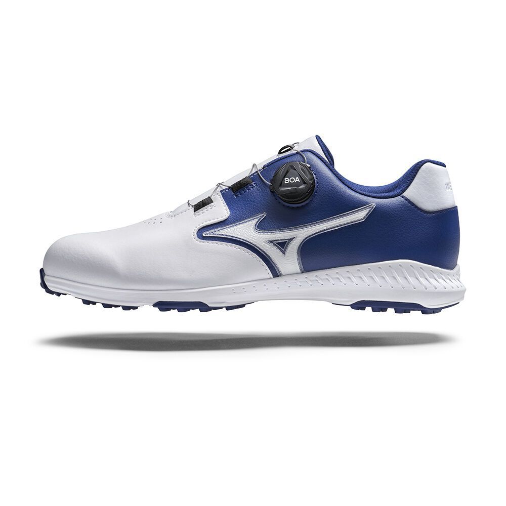 Mizuno Nexlite Gs Spikeless Muške Cipele Za Golf Bijele Tamnoplave | WQYCPB157