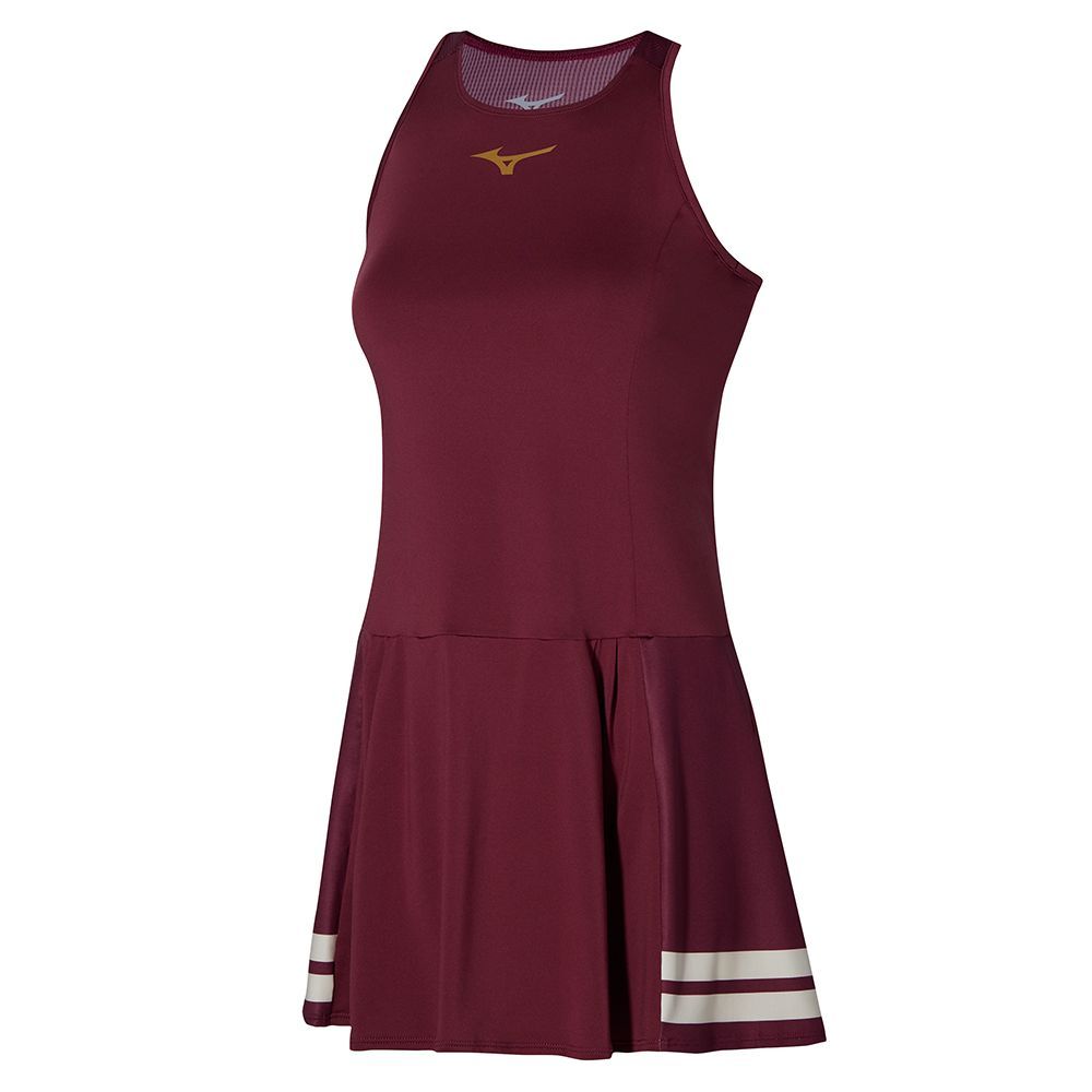 Mizuno Printed Ženske Haljina Tamno Crvene | MTKJCB345