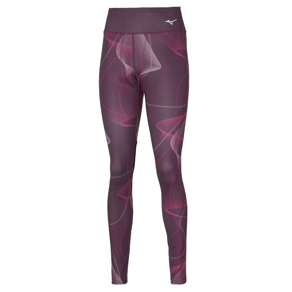 Mizuno Printeds Ženske Tajice Crne | BSICOY782
