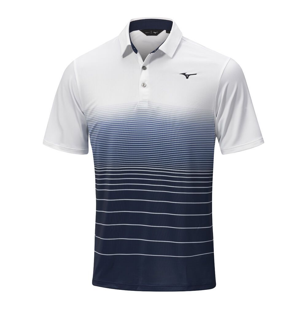 Mizuno Quick Dry Mirage Polo Muške Topi Plave Bijele | CFQMSP347