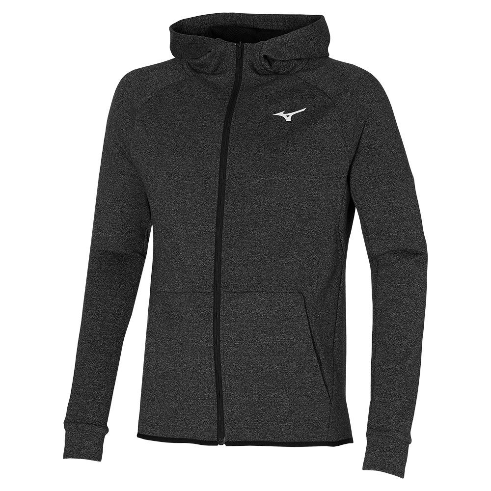 Mizuno Rb Sweat Hoodie Muške Topi Crne | FTENBK618