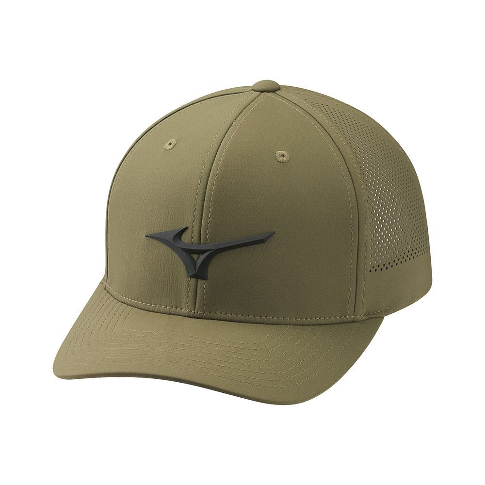 Mizuno Tour Ventilation Adjustable Muške Pokrivala Za Glavu Tamno Maslinasto Zelene | ZDHNWF753