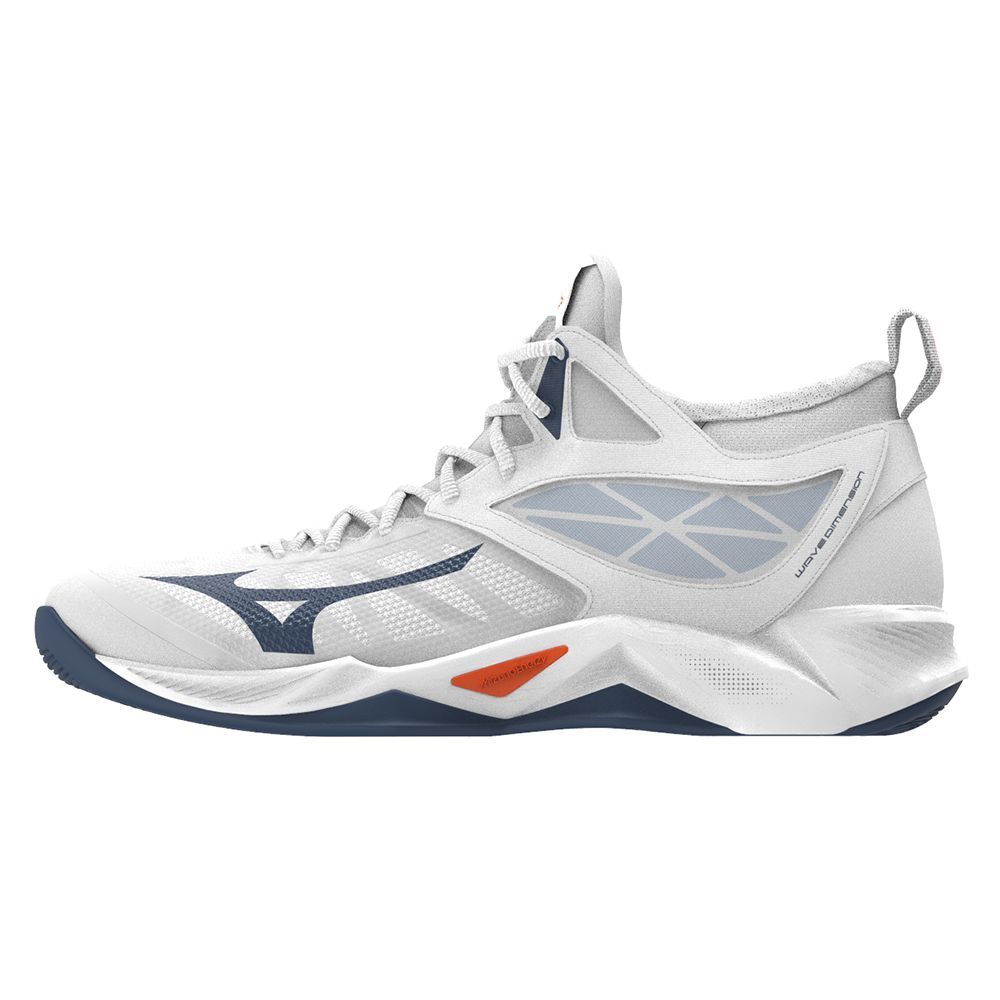 Mizuno Wave Dimension Mid Muške Tenisice za Odbojku Bijele | GLUOFH401