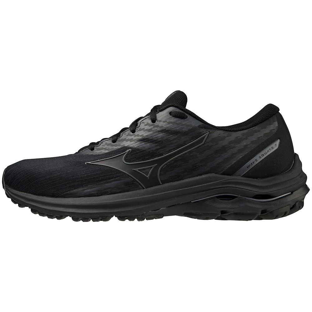 Mizuno Wave Equate 7 Muške Tenisice za Trcanje Crne Metalne Sive | FYQWAR325