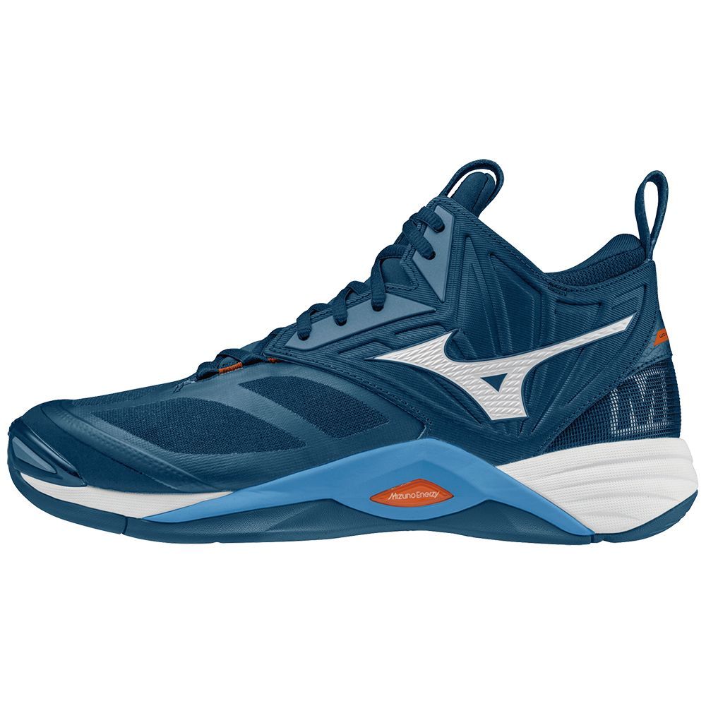 Mizuno Wave Momentum 2 Mid Muške Tenisice za Odbojku Plave | FOHQDX623