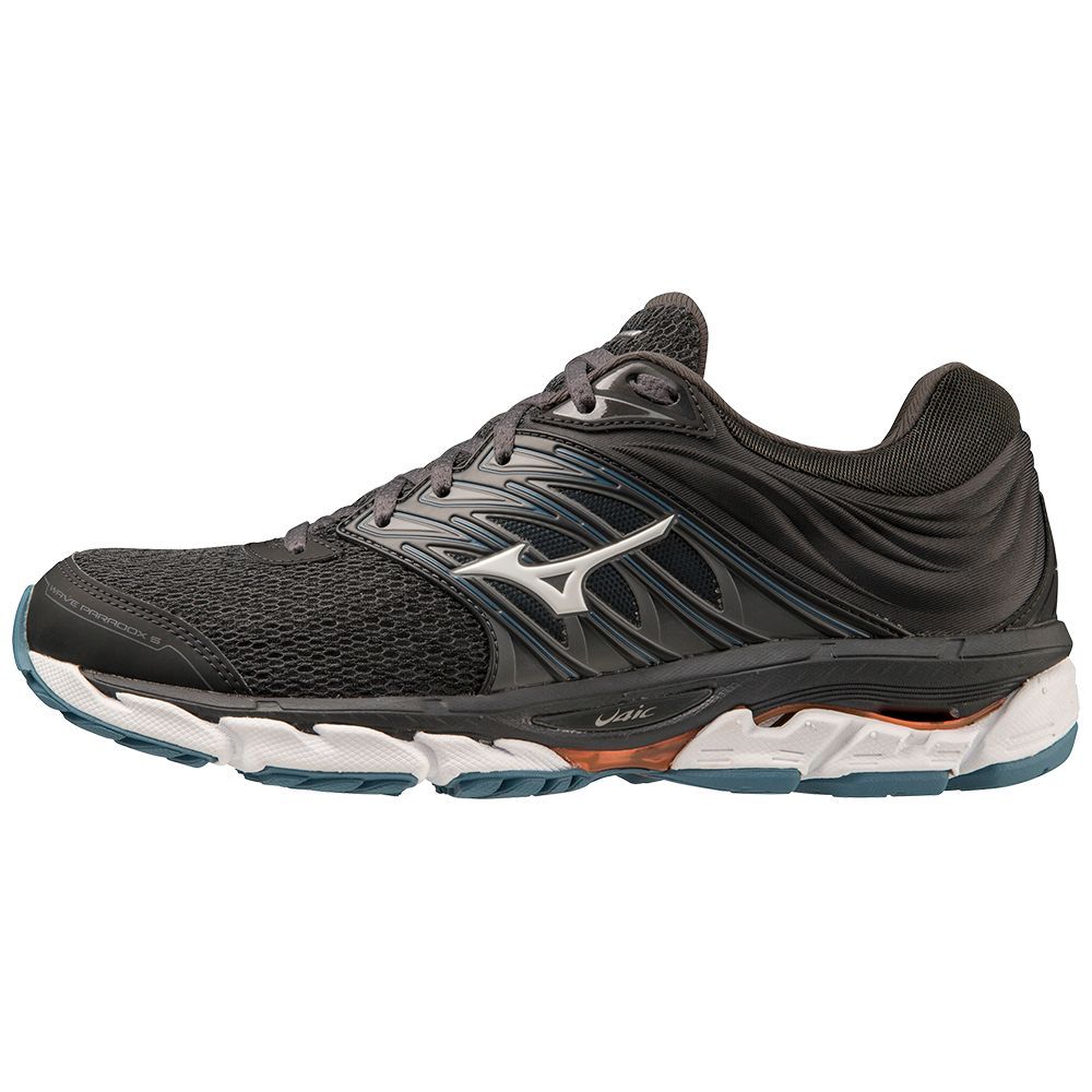 Mizuno Wave Paradox 5 Muške Tenisice za Trcanje Crne Svijetlo Narančaste | WQYAGF841