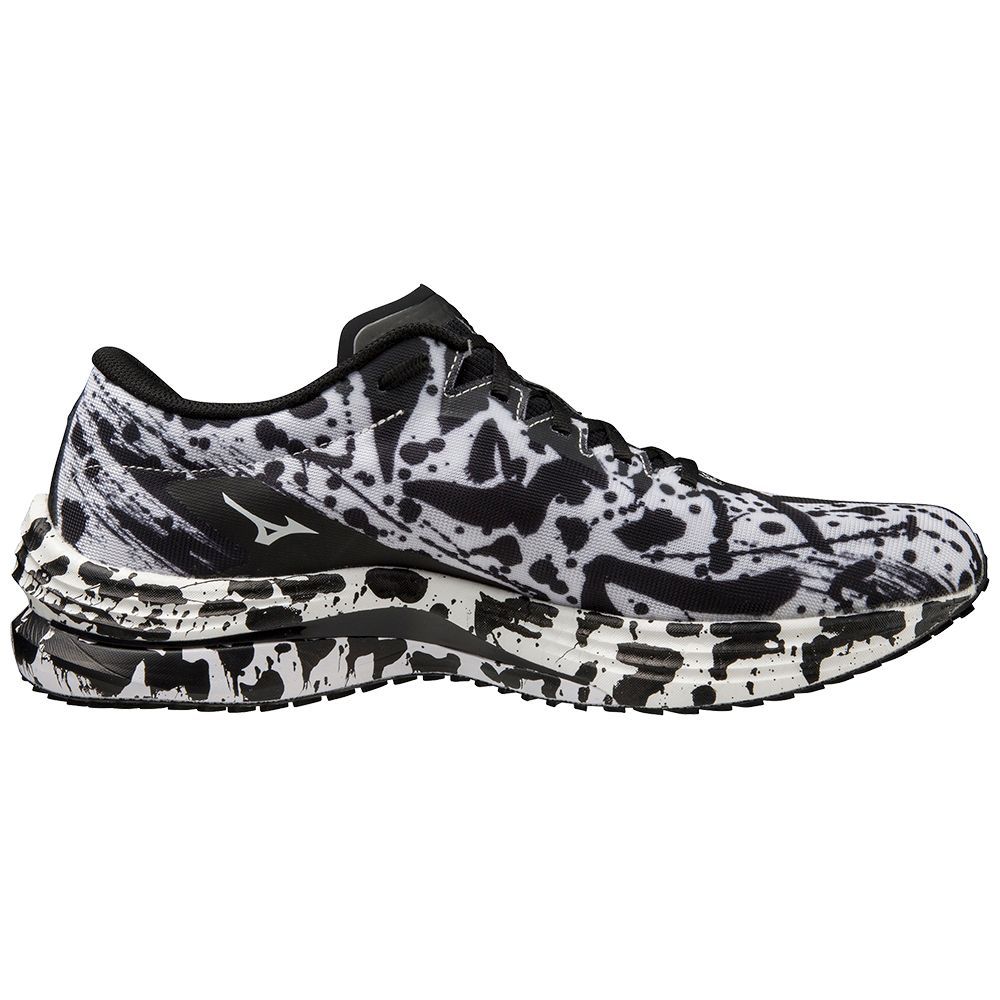 Mizuno Wave Rebellion Flash Ženske Tenisice za Trcanje Bijele Crne | PULGVR018