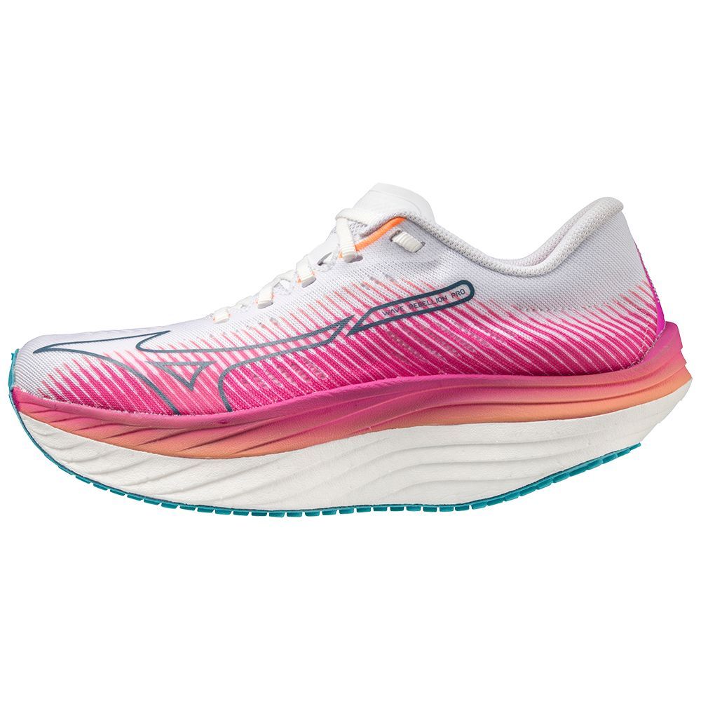 Mizuno Wave Rebellion Pro Ženske Tenisice za Trcanje Bijele Srebrne | CIHAWT580