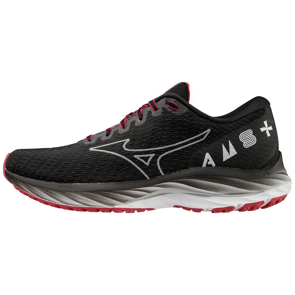 Mizuno Wave Rider 26 Amsterdam Marathon 2022 Muške Tenisice za Trcanje Crne Bijele Crvene | BGWOJD013