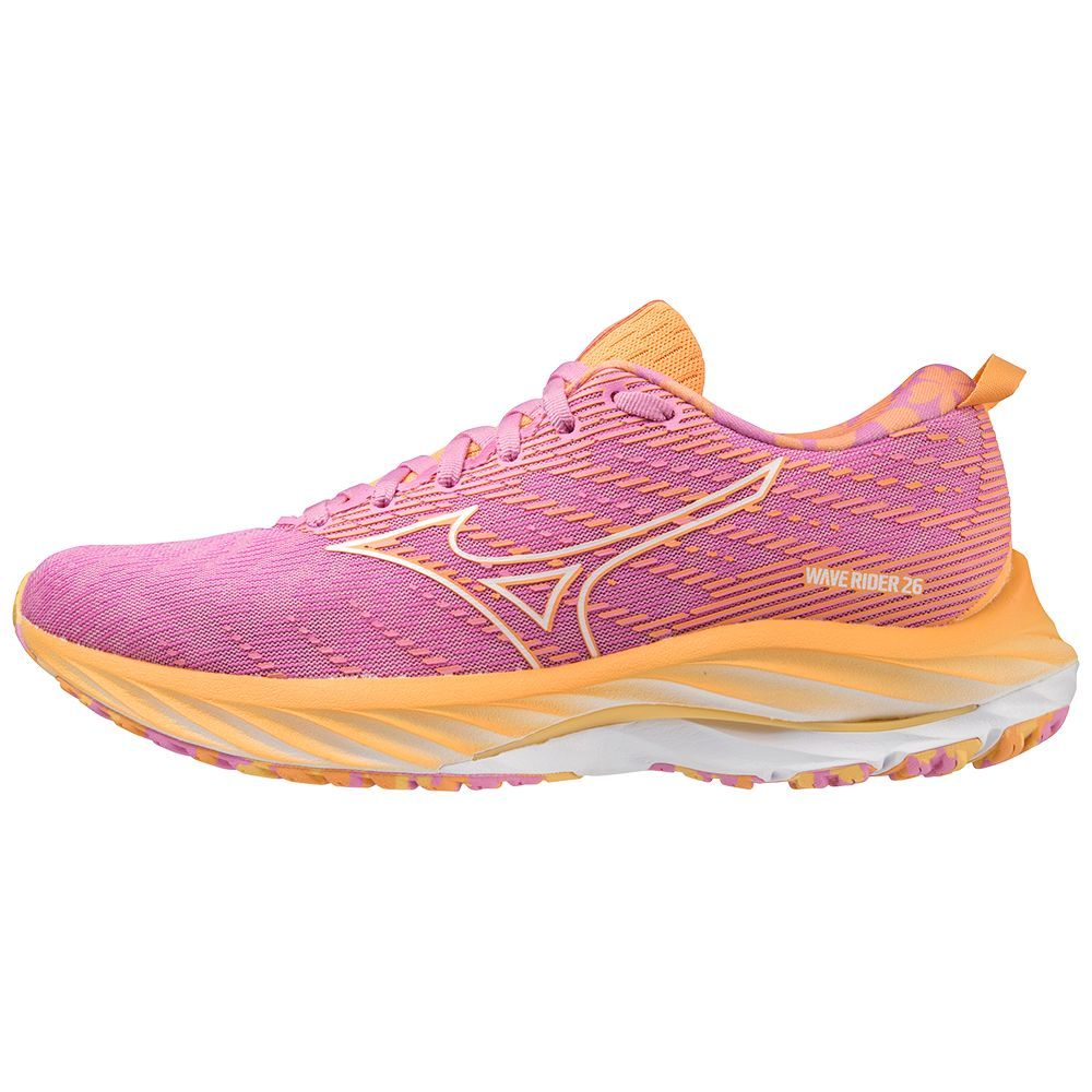 Mizuno Wave Rider 26 Roxy Ženske Tenisice za Trcanje Bijele Narančaste | JNUKPZ310