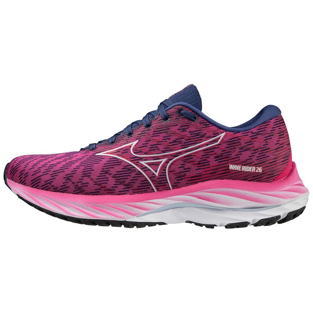 Mizuno Wave Rider 26 Ženske Tenisice za Trcanje Fuksije Plave | ZEORLP370