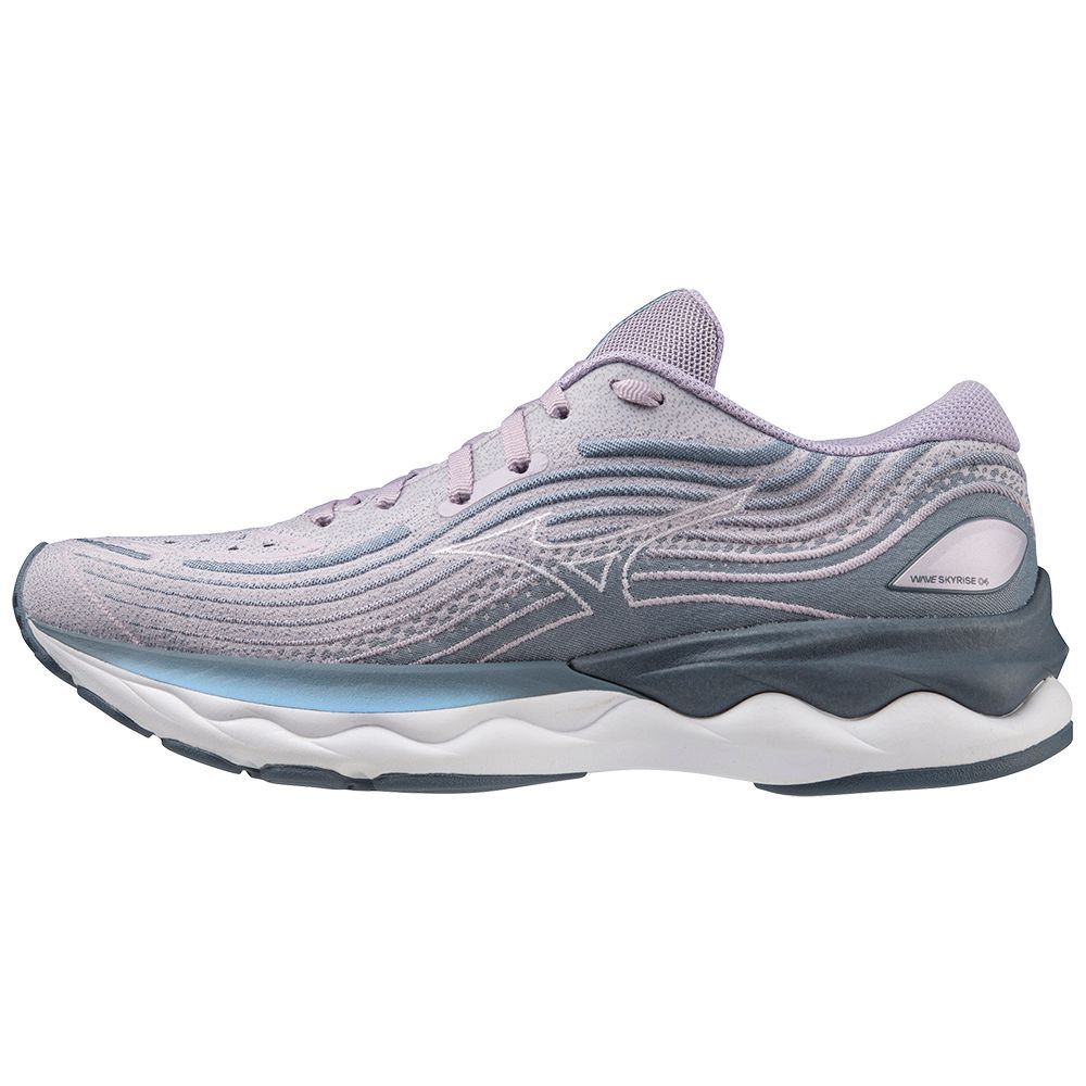 Mizuno Wave Skyrise 4 Ženske Tenisice za Trcanje Bijele Plave | QJHSVL491