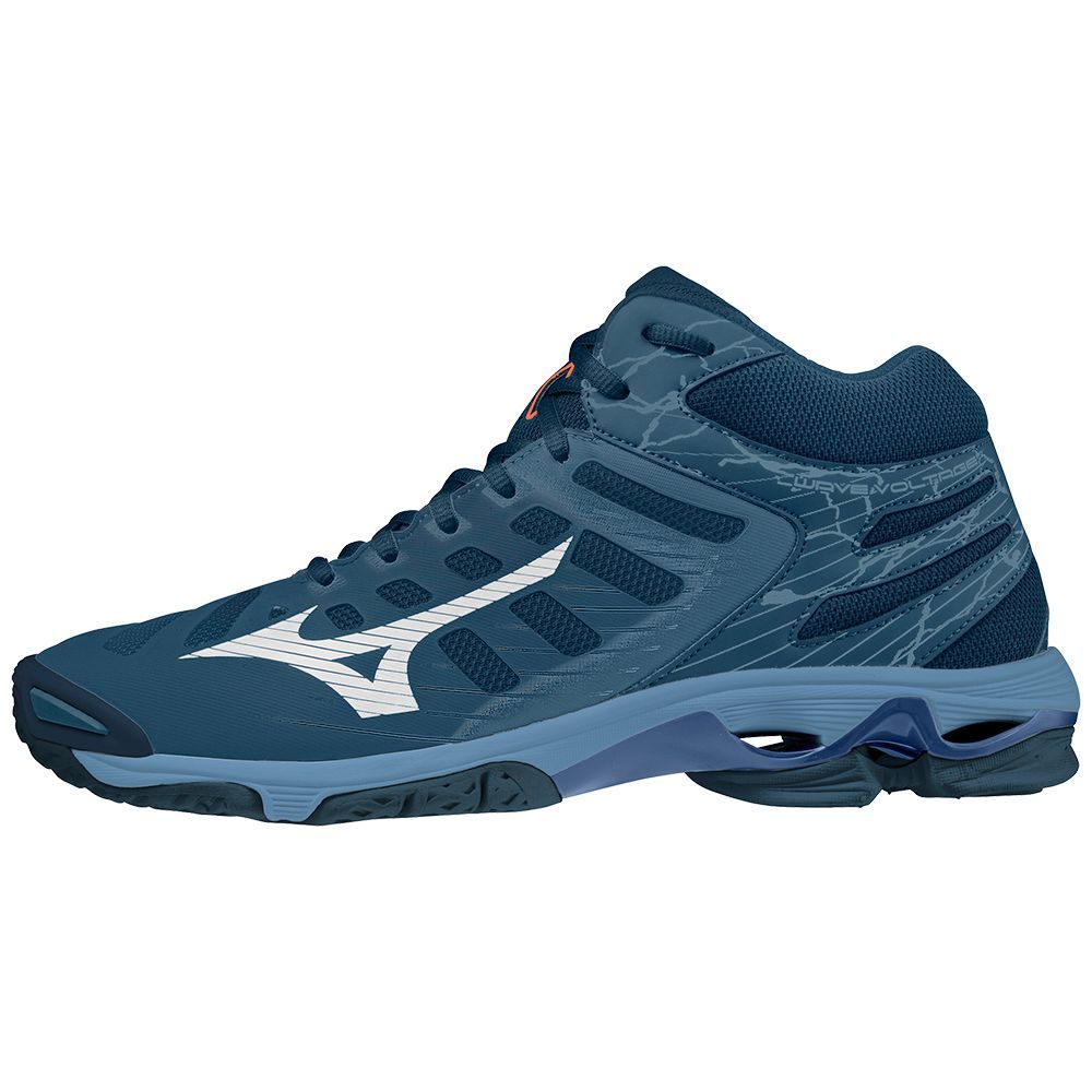Mizuno Wave Voltage Mid Muške Tenisice za Odbojku Plave | ZCJPKG964