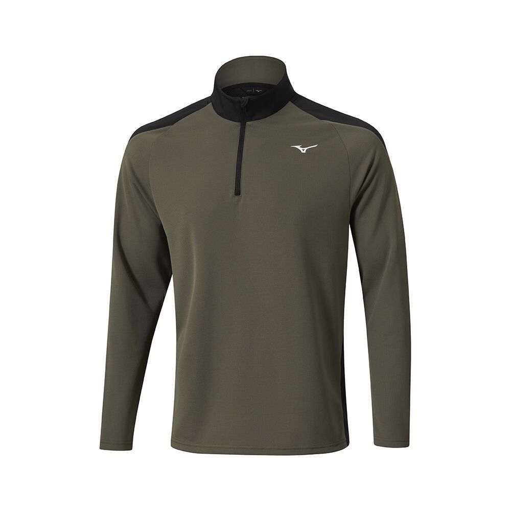 Mizuno Winter Breeze 1/4 Zip Muške Topi Tirkizne Zelene | BWSJYV230